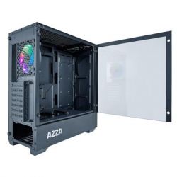  AZZA Apollo Black,  , Mid Tower,  ATX / Micro ATX / Mini ITX, 2xUSB 3.0, 1x120  ARGB Fan (CSAZ-430B-DF2) -  6