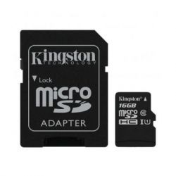   microSDHC, 16Gb, Class10 UHS-1 1, Kingston Canvas Select Plus R-100MB/s, SD  (SDCS2/16GB)