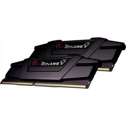 ' 32Gb x 2 (64Gb Kit) DDR4, 2666 MHz, G.Skill Ripjaws V, Black, 18-18-18-43, 1.2V,   (F4-2666C18D-64GVK) -  2