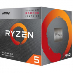  AMD (AM4) Ryzen 5 3400G, Tray, 4x3.7 GHz (Turbo Boost 4.2 GHz), Radeon Vega 11 (1400 MHz), L3 4Mb, Zen+, 12 nm, TDP 65  (YD3400C5M4MFH) -  2