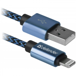   USB 2.0 AM to Lightning 1.0m ACH01-03T 2.1A blue Defender (87811)