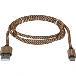   USB 2.0 AM to Type-C 1.0m USB09-03T PRO gold Defender (87812) -  2