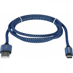   USB 2.0 AM to Type-C 1.0m USB09-03T PRO blue Defender (87817) -  2