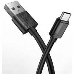   USB 2.0 AM to Type-C 2.0m Nets T-C801 Black T-Phox (T-C801(2) black) -  3