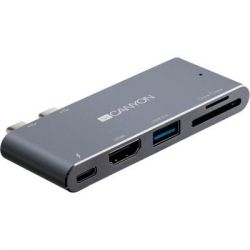 - Canyon Docking Station with 5 ports, Thunderbolt 3, Input 100-240V (CNS-TDS05DG) -  3