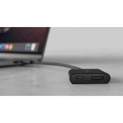  Belkin USB Type-C - HDMI+USB Type-C (M/F), Black (AVC002BTBK) -  2