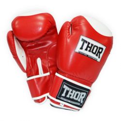   Thor Competition 14oz Red/White (500/01(Leath) RED/WHITE 14 oz.)