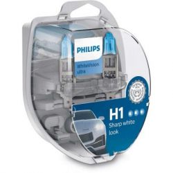  Philips H1 WhiteVision Ultra +60%, 3700K, 2/ (12258WVUSM)