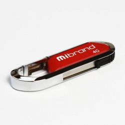 USB Flash Drive 4Gb Mibrand Aligator Dark Red (MI2.0/AL4U7DR) -  1