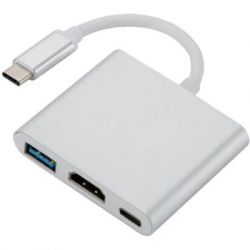  Dynamode USB3.1 Type-C to 1HDMI, 1USB 3.0, 1USB Type-C Female, .  4K 3840x2160 (Multiport USB 3.1 Type-C to HDMI)