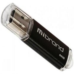 USB   Mibrand 64GB Cougar Black USB 2.0 (MI2.0/CU64P1B) -  1