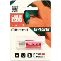 USB Flash Drive 64Gb Mibrand Cougar Red (MI2.0/CU64P1R) -  2