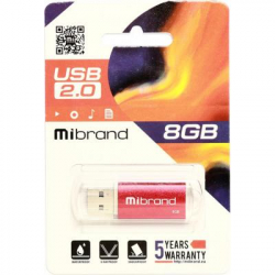 USB   Mibrand 8GB Cougar Red USB 2.0 (MI2.0/CU8P1R) -  2