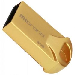 USB Flash Drive 8Gb Mibrand Hawk Gold (MI2.0/HA8M1G) -  1