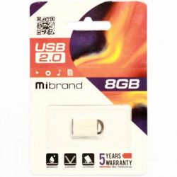USB Flash Drive 8Gb Mibrand lynx Silver (MI2.0/LY8M2S) -  2