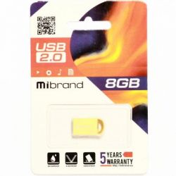 USB Flash Drive 8Gb Mibrand lynx Gold (MI2.0/LY8M2G) -  2