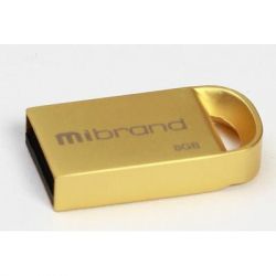 USB Flash Drive 8Gb Mibrand lynx Gold (MI2.0/LY8M2G) -  1