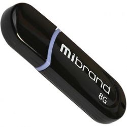 USB   Mibrand 8GB Panther Black USB 2.0 (MI2.0/PA8P2B) -  1