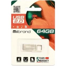 USB Flash Drive 8Gb Mibrand Shark Silver (MI2.0/SH8U4S) -  2