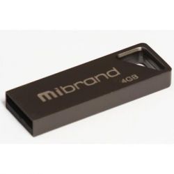 USB Flash Drive 4Gb Mibrand Stingray Grey (MI2.0/ST4U5G) -  1