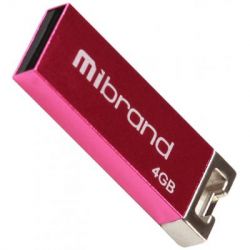 USB Flash Drive 4Gb Mibrand hameleon Pink (MI2.0/CH4U6P) -  1