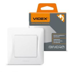   Videx Binera, White, 86x86 , IP20 (VF-BNSW1-W) -  4