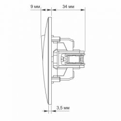   Videx Binera, White, 86x86 , IP20 (VF-BNSW1-W) -  6