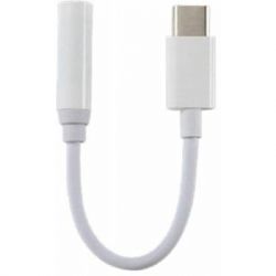  Lapara USB Type-C Male - Audio AUX mini jack 3,5 mm Female (LA-Type-C-Audio-3.5mm white) -  3