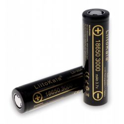 Акумулятор 18650 3000mah Li-Ion, (2850-3250mah), 3.7V (2.75-4.2V), Blac Liitokala (Lii-30A)