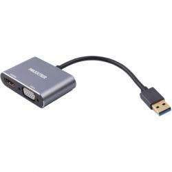  Maxxter USB to HDMI/VGA (V-AM-HDMI-VGA) -  1