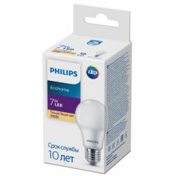  Philips Ecohome LED Bulb 7W 500lm E27 830 RCA (929002298617) -  2