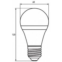  Eurolamp LED A60 12W E27 4000K 220V (MLP-LED-A60-12274(E)) -  4