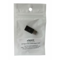  Type-C to Micro USB Lapara (LA-Type-C-MicroUSB-adaptor black) -  4