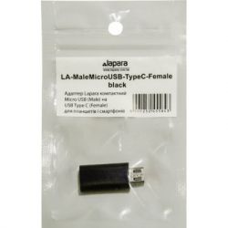  Lapara Micro USB  USB 3.1 Type-C Female black (LA-MaleMicroUSB-TypeC-Female black) -  3