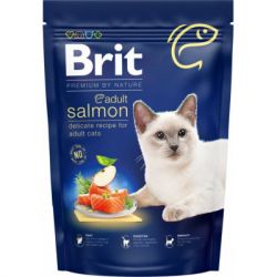     Brit Premium by Nature Cat Adult Salmon 300  (8595602552979) -  1