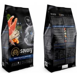     Savory Adult Cat Gourmand Fresh Salmon and White Fish 2  (4820232630020) -  2