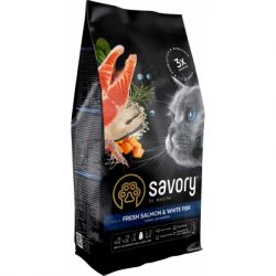     Savory Adult Cat Gourmand Fresh Salmon and White Fish 2  (4820232630020)