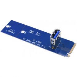  Dynamode M.2 PCI-E 1x M.2 Male to USB 3.0 RX-riser-M.2-USB3.0-PCI-E -  2