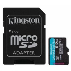  ' Kingston 512GB microSDXC class 10 UHS-I U3 A2 Canvas Go Plus (SDCG3/512GB)