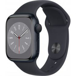 - Apple Watch Series 8 GPS 41mm Midnight Aluminium Case with Midnight Sport Band - Regular (MNP53UL/A)