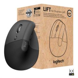  Logitech Lift Left Vertical Ergonomic Wireless/Bluetooth for Business Graphite (910-006495)