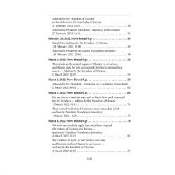  Ukraine aflame. War Chronicles. Month 1. Speeches and addresses by the President V. Zelenskyy  (9786175510490) -  3