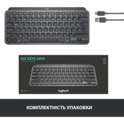  Logitech MX Keys Mini Minimalist Wireless, US, Graphite (920-010498) -  8