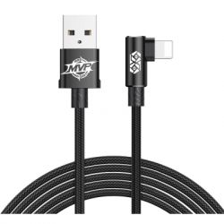   USB 2.0 AM to Lightning 1.0m MVP Elbow Type 2.4A Black Baseus (CALMVP-01) -  2