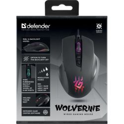  Defender Wolverine GM-700L RGB USB Black (52700) -  7