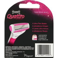   Wilkinson Sword Quattro For Woman 3+1 . (4027800114207) -  2