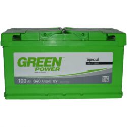   GREEN POWER Standart 100Ah  (-/+) (840EN) (22364)