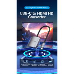  USB3.1 Type-C to HDMI (F) 4K 30HZ 0.15m Vention (TDEHB) -  2