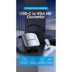  USB3.1 Type-C to VGA (F) 0.15m 1080p 60Hz Vention (TDFHB) -  2