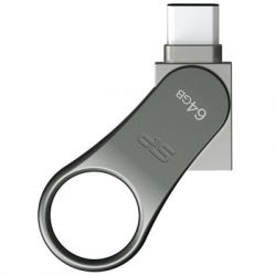 USB   Silicon Power 128 GB DriveMobile C80 USB 3.1 + Type-C Silver (SP128GBUC3C80V1S) -  2